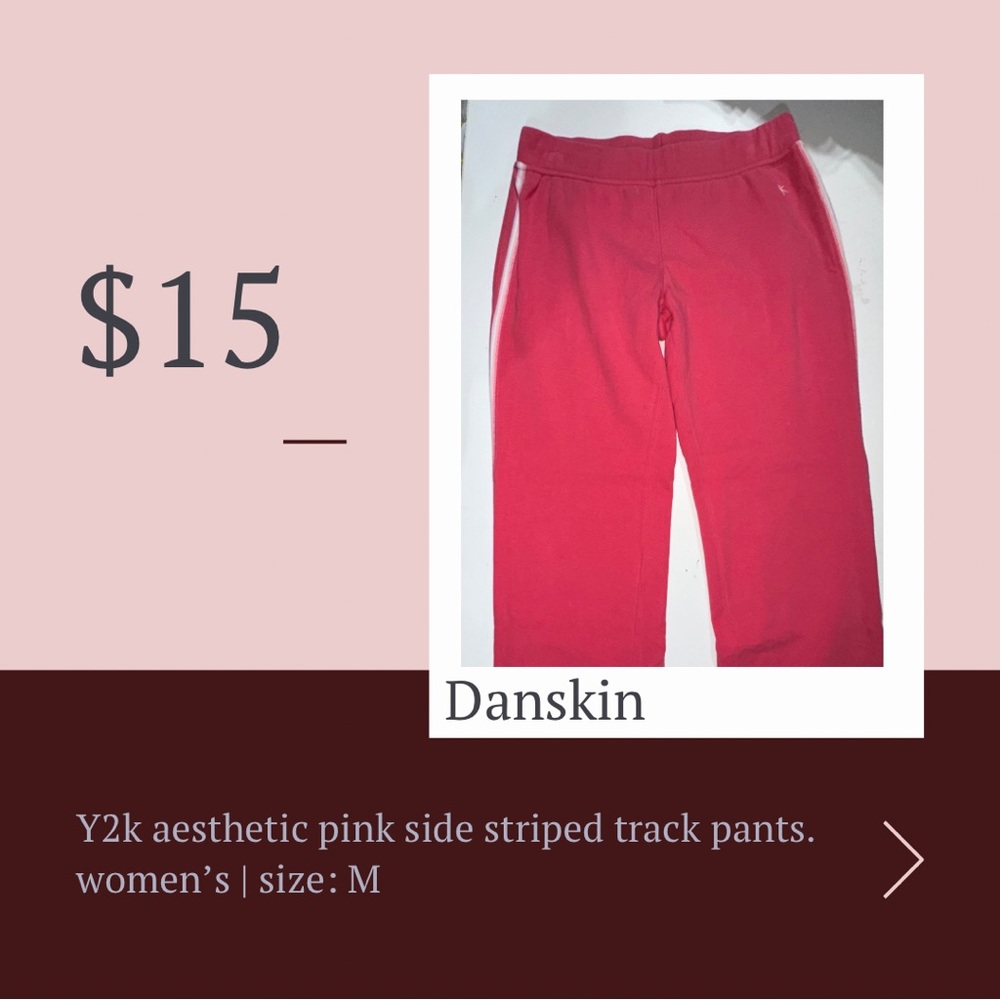 y2k aesthetic pink track suit pants